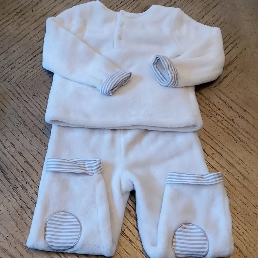 24 month boys cozy teddy bear sweater and pants